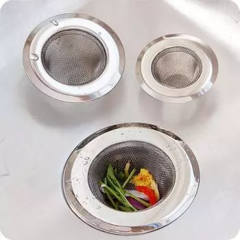 Фильтр-сетка для кухонной мойки из нержавеющей стали, фильтр для предотвращения засорения канализации, дренажное отверстие для ванной комнаты, фильтр-ловушка для сливного отверстия в полу
