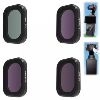 Фильтр Taoricup Osmo Pocket 3 UV CPL ND Lens Filter Набор фильтров Защита объектива Совместимость с DJI Osmo Pocket 3 (4шт(CPL+ND16+ND32+ND64))
