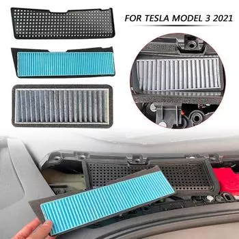 Фильтр воздухозаборника для Tesla Model 3 2021, защитная решетка воздухозаборника кондиционера, запасные части из ABS-пластика