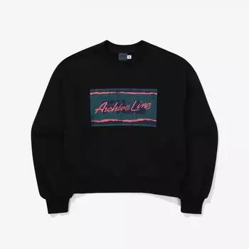 Fila Archives Semi Crop Sweatshirt Fe2pof6101f Blk BLACK/090