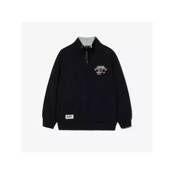 [fila Kids] Brushed Half Sleeve Sweatshirt Fk2pog4402x Blk q0zFk2pog4402xBlk BLACK/120