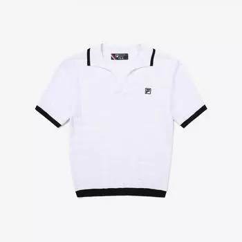 Fila Knit Semi Crop Carati Fs2tsg2371f Whi WHITE/090
