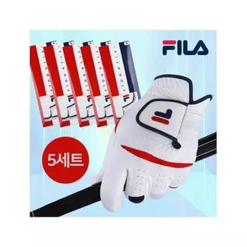 Fila Korea Fl 3301 Men S Synthetic Leather Golf gloveS Set Of 5 White No 22