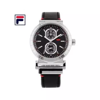 Fila Men S Leather Band Watch Fat 38 005 001
