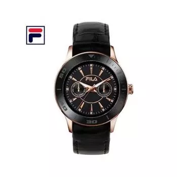Fila Men S Leather Band Watch Fca 38 047 004