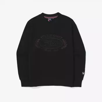 Fila Tennis V Neck Sweatshirt Fs2pog3362f Blk BLACK/W90