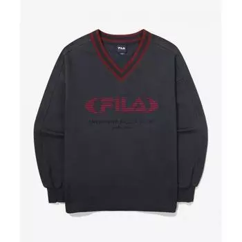 Fila Толстовка с логотипом и V-образным вырезом Fs2pog3151fido INDIGO/W85