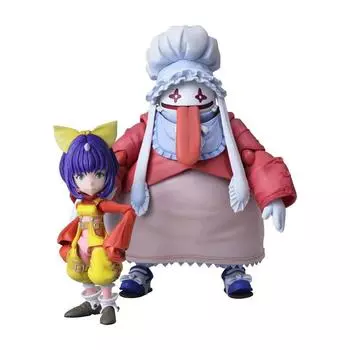 Final Fantasy IX Bring Arts Eco & Quina ПВХ окрашенная подвижная фигурка