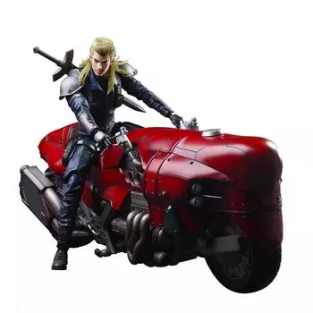 Final Fantasy VII Remake PLAY ARTS Kai Roche & Bike SET ПВХ окрашенная подвижная фигурка