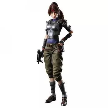 Final Fantasy VII Remake PLAY ARTS Кай Джесси подвижная окрашенная фигурка из ПВХ чёрный
