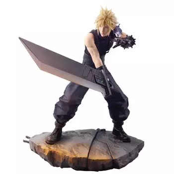 Final Fantasy VII Reverse STATIC ARTS Клауд Страйф Полная фигурка чёрный