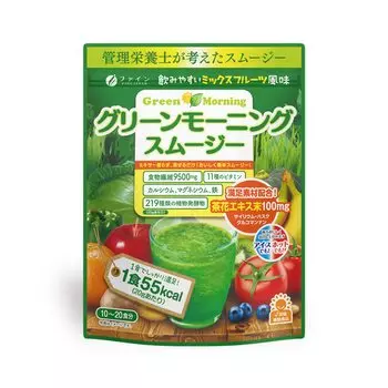 Fine Green Morning Smoothie Вкус смешанных фруктов 200 г Содержит диетический чай, ферментированное растение и глюкоманнан Сделано в Японии клетчатка, экстракт, экстракт,