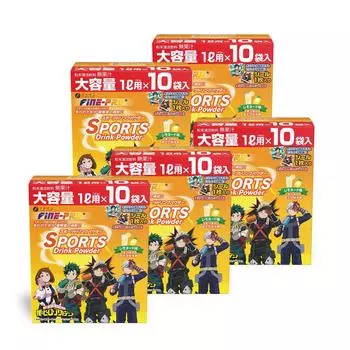 FINE JAPAN Fine Pro Спортивный напиток в порошке ТВ Аниме Герой Лимонад Вкус 400г x 10 Порошок Лимонная кислота Витамин С Кальций Гипотоническая смесь Сделано в Японии x 5