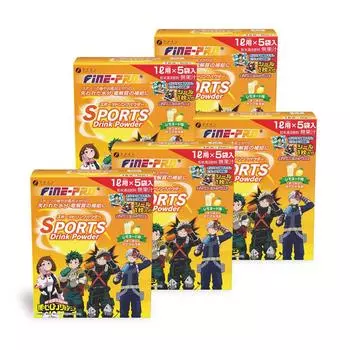 FINE JAPAN Fine Pro Спортивный напиток в порошке ТВ Аниме Герой Лимонад Вкус 200г x 5 Порошок Лимонная кислота Витамин C Кальций Гипотоническая смесь Сделано в Японии x 5