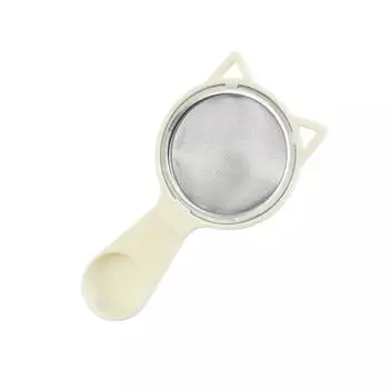 Fine Mesh Flour Sieve Detachable Plastic Handle Colander Fried Filter Straining Tea