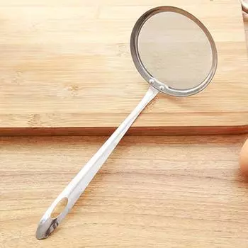 Fine Mesh Kitchen Kitchen Gadget Cooking Tool Baking Oil Skimmer Strainer Filter Spoon Colander M