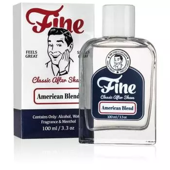 Fine Mr American Blend Мужской лосьон после бритья Классический парикмахерский для современного мужчины The Wet Shavers Favorite