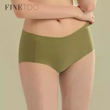 FINETOO женские бесшовные трусики женские удобные трусы нижнее белье однотонные трусы S-XL женские трусики мягкое женское белье L-XL чёрный