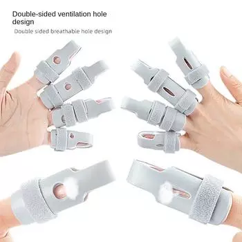 Finger Care Tools Fixed Finger Cots Thumb Injury Finger Correction Brace Finger Splint Sports L серый