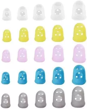 Finger Cot Finger Tip Protector Finger Protection Finger Sleeve Guitar Finger Tip Protector Silicone Finger Guard Cap Type Finger Protection Guitar
