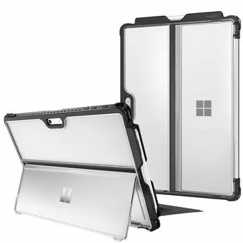 Fintie для Microsoft Surface Pro 7 Pro Pro Pro LTE дюймовый чехол Тип чехла Мягкий TPU с держателем для ручек Полная защита Подставка Защитный чехол с откидной подставкой