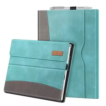 Fintie Microsoft Surface Pro 7 Pro 7 Pro 6 Pro 5 2017 Pro 4 Pro 3 Чехол Чехол для планшета Полная защита Тонкая подставка Функция Multi Viewing Angle PU бирюзовый