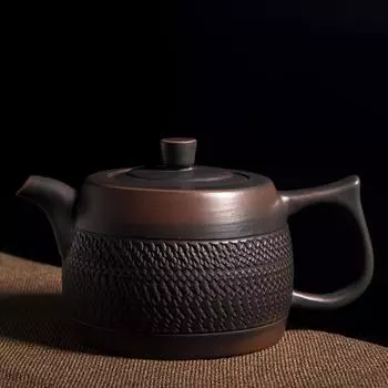 Фиолетовый керамический горшок Керамический чайник для кунг-фу Чайник ручной работы Маленький чайник Чайник