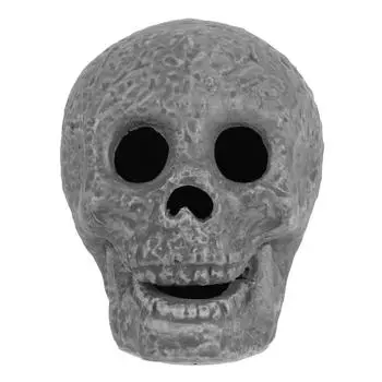 Fire Pit Skull Haunted House Decoration Desktop Halloween Ornament Terrible Skulls Brown Simulation Head Scared 7X6.5X5.7CM коричневый