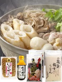 Фирменный набор Akita куриный суп премиум Kiritanpo Inaniwa udon Iburigakko куриный суп премиум times 370g x 1 pride 1 пакетик x 3 порции x 2 Kinme udon