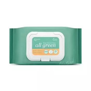 [Только первая покупка] Чистящие салфетки Arial All Green Feminine Wipes, 40 листов, корейские женские товары