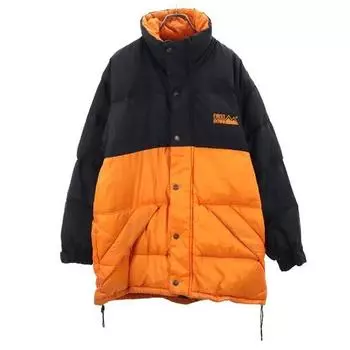 FIRSTDOWN Down jacket S Black x orange Men s Used
