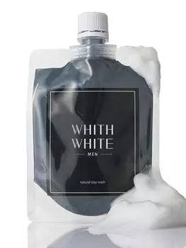 Fis White Face Wash Pore Cleansing 130 г с сеткой для умывания лица, глиной, углем, очищающим поры для мужчин