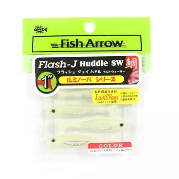 Fish Arrow Мягкая приманка Flash J Huddle SW 1 дюйм 5 шт. в упаковке L134 (3227)