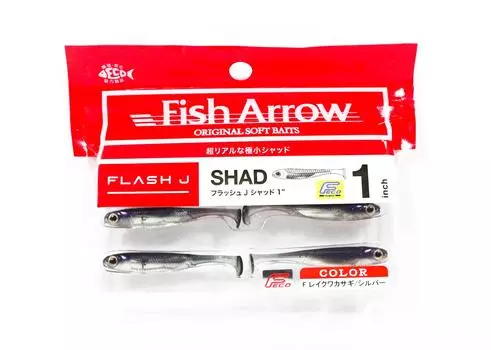 Fish Arrow Мягкая приманка Flash J Shad 1 дюйм 6 шт. в упаковке #25 (4705)