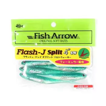 Fish Arrow Мягкая приманка Flash J Split SW 4 дюйма 5 шт. в упаковке #131 (1360)