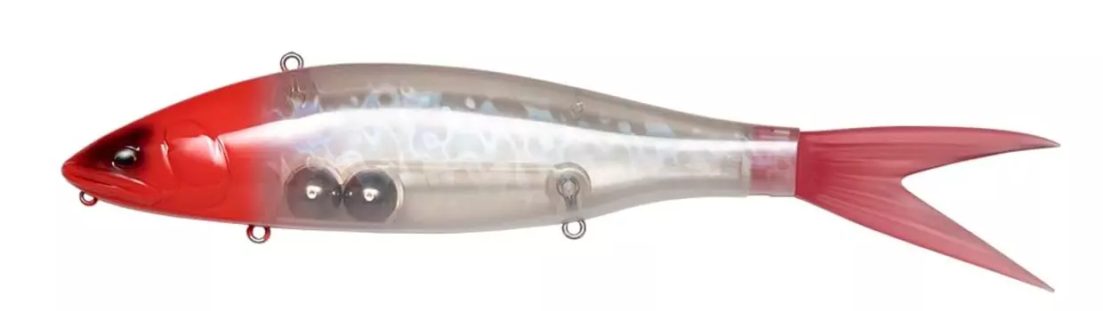 Fish Arrow Seabass Lure VT Jack 210 Clear Red Head VT-JACK #12