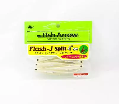 Fish Arrow Мягкая приманка Flash J Split SW 4 дюйма 5 штук в упаковке #109 (8832)