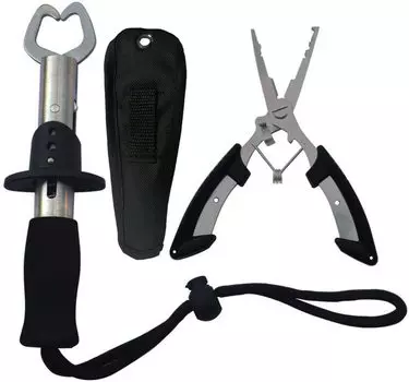 Fish Grip Fish Pliers Set Fish Tackle Set Fish Pliers Rustproof Material Fish Grabber Fish Pliers Presnowwater Sea Fishing Stainless Steel