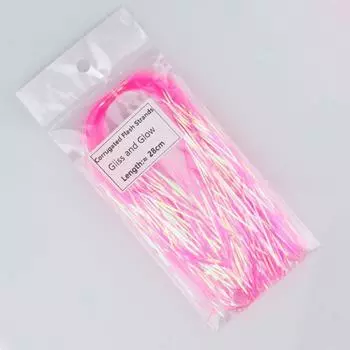 Fish Scale Tying Flash Tinsel 1mm Width Gliss Glow Strands DIY Corrugated Flash Strands Flies rose