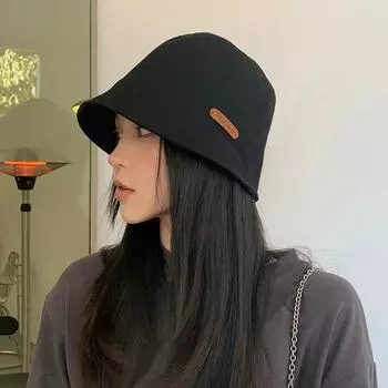 Fisherman Hat Female Spring and Summer Outing Round Face Suitable for Basin Fashion Big Head Circumference Sun хаки