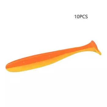 Fishing 10pcs Ttail Soft Lure Grouper Snapper Snakehead Perch Bait Longcasting
