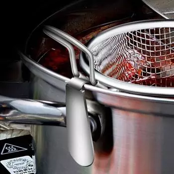 Fishing Spoon Easy To Access Heat Insulation And Anti-scalding Durable Cozy Food Filter Hook Net Drain Evenly Heated Filter