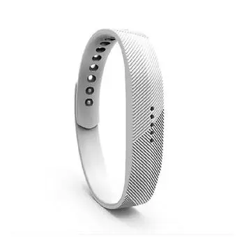 Fitb Flex2 Smart Bracelet Polychromatic Replacement Bracelet Silicone Convenient White,L