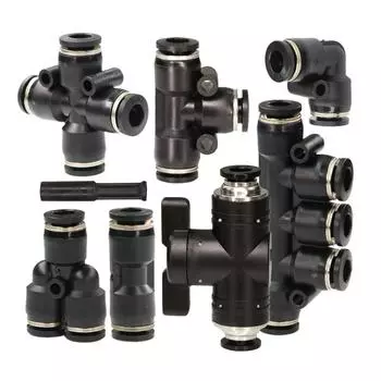 Фитинги для труб OD-6MM PE PU, быстроразъемный соединитель для водопроводных труб, крестообразный тройник, колено, прямой клапан, соединительный адаптер для микроорошения