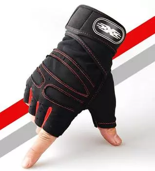 Fitness Half Finger Gloves Men And Women Wrist Guard Sports Dumbbell Riding Non Slip Horizontal Bar Exercise Training M