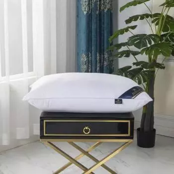 Five-Star Hilton Hotel Neck Support Pillow for Adults and Students, Perfect for Exhibitions and Gifts Low Pillow 600g