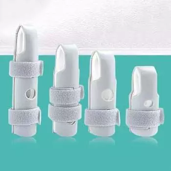 Fix Strap Protector Finger Splint Травма большого пальца Корректор для коррекции пальца Фиксированные детские кроватки для пальцев Артрит L серый