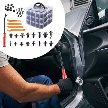 Фиксаторы Автомобильные зажимы для бампера Зажимы для панели отделки Ассортимент автомобильных креплений Прочное универсальное решение для фиксации отделки капота CHINA
