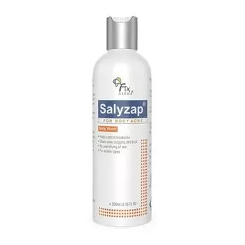 FIXDERMA 2% салициловая кислота Salyzap гель для душа от прыщей, непенящийся гель для душа, отшелушивающее средство, прыщи на спине, очищает поры, подходит для кожи, склонной к прыщам - 200 мл