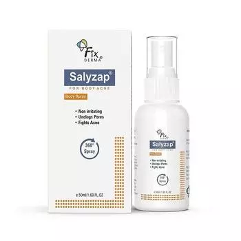 Fixderma Salyzap Спрей для тела от прыщей на спине, плечах, шее и груди 50 мл